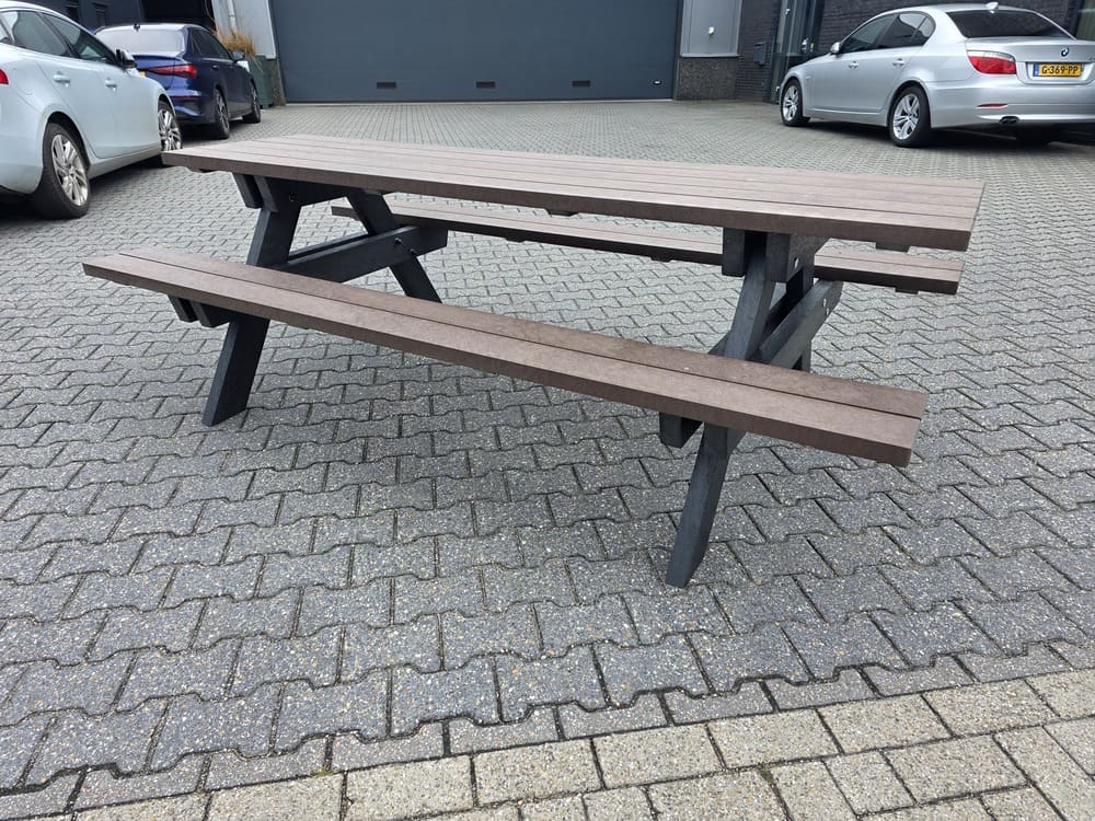 Picknicktafel Kunststof Ibiza XL bruin - Afbeelding 3